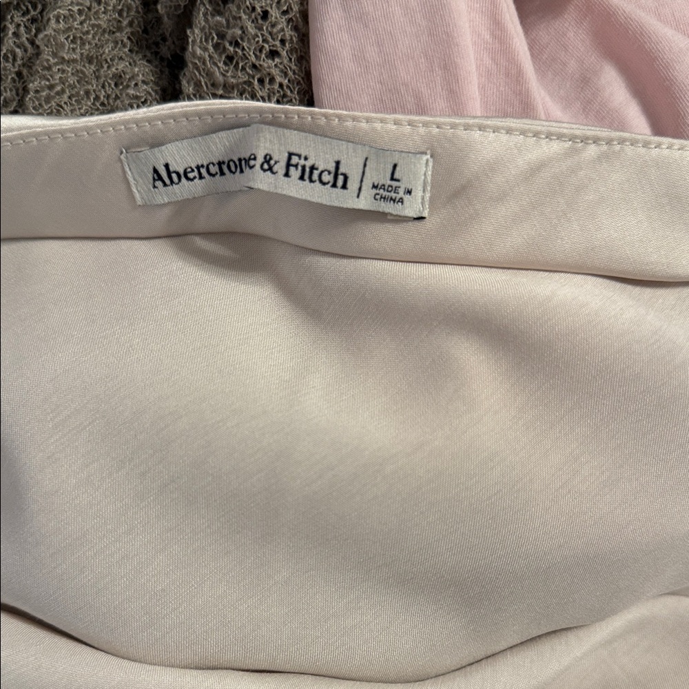 Abercrombie satin Cream Maxi Skirt - Picture 2 of 2